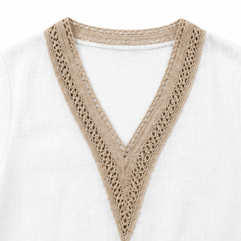 Lunavia™ – Crochet V-Neck Set