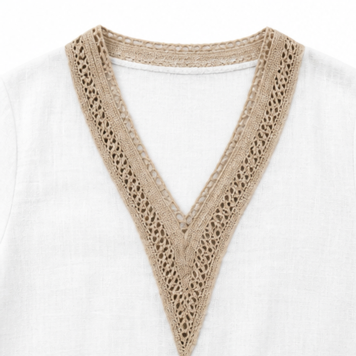 Lunavia™ – Crochet V-Neck Set