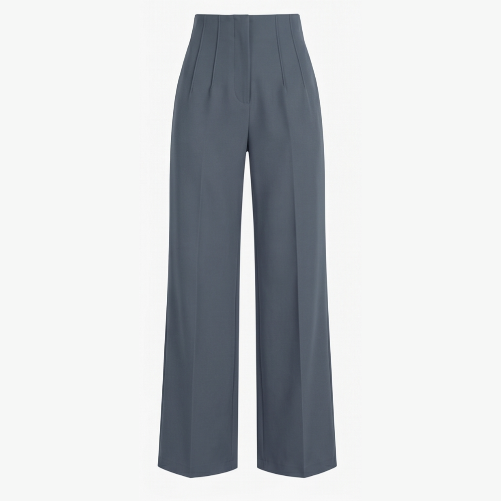 Velora™ – Tailored Pleated Trousers for Elongated Legs