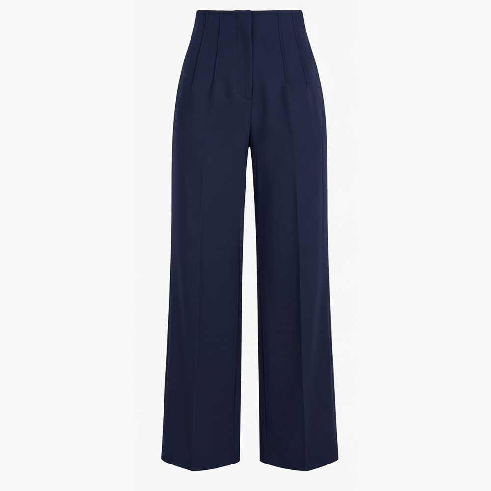 Velora™ – Tailored Pleated Trousers for Elongated Legs
