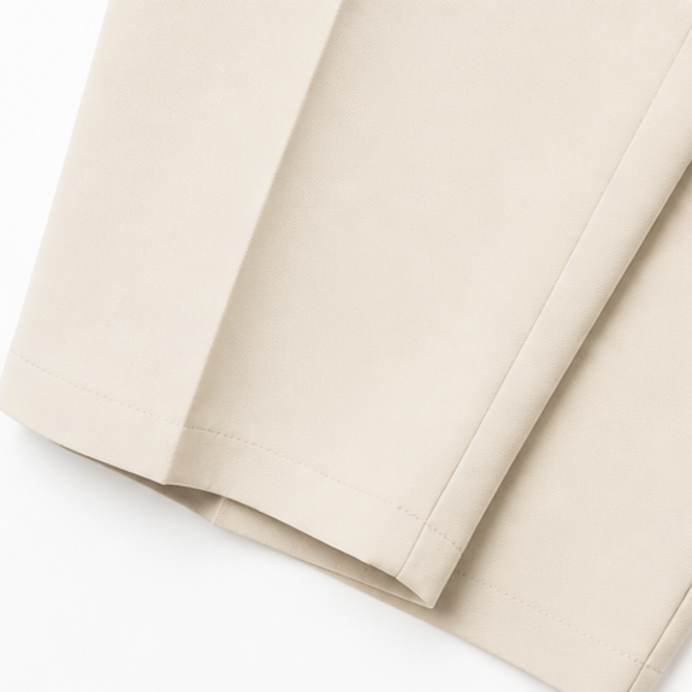 Velora™ – Tailored Pleated Trousers for Elongated Legs