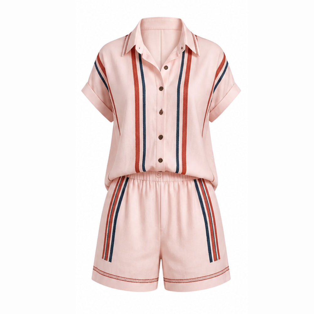 Tara™ Coastal Shirt and Shorts Set