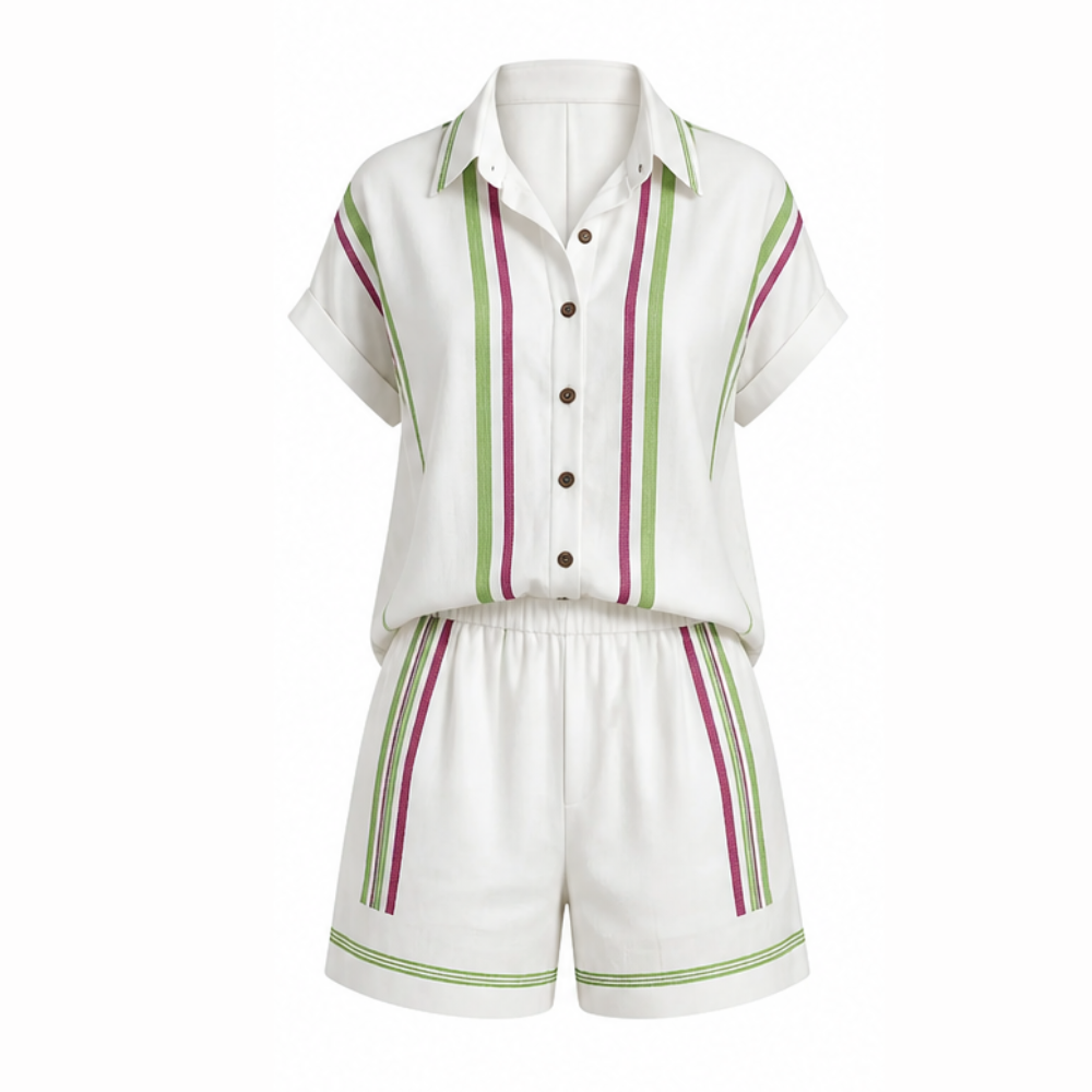 Tara™ Coastal Shirt and Shorts Set