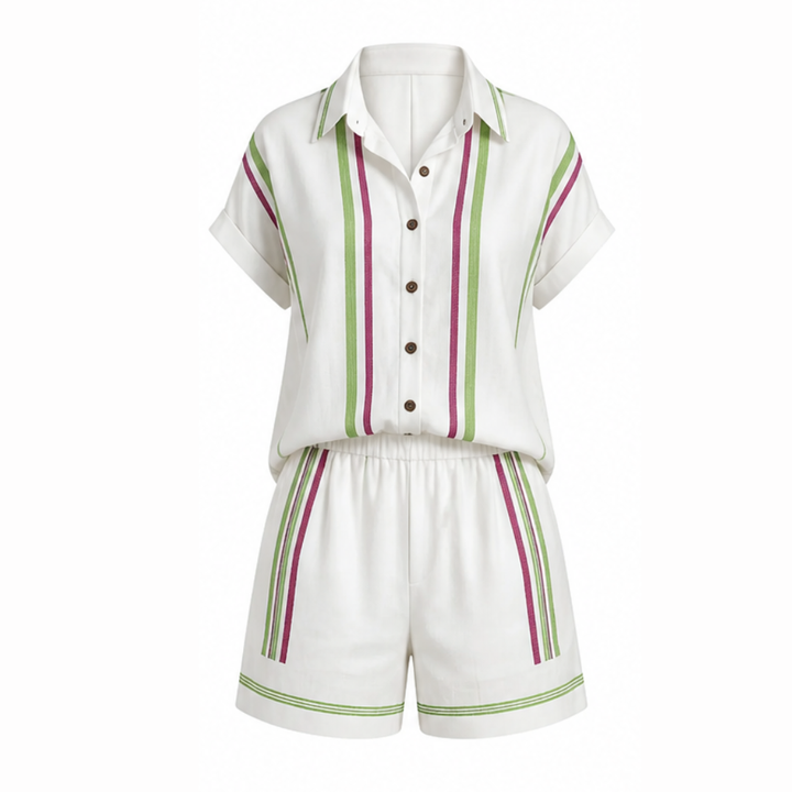 Tara™ Coastal Shirt and Shorts Set