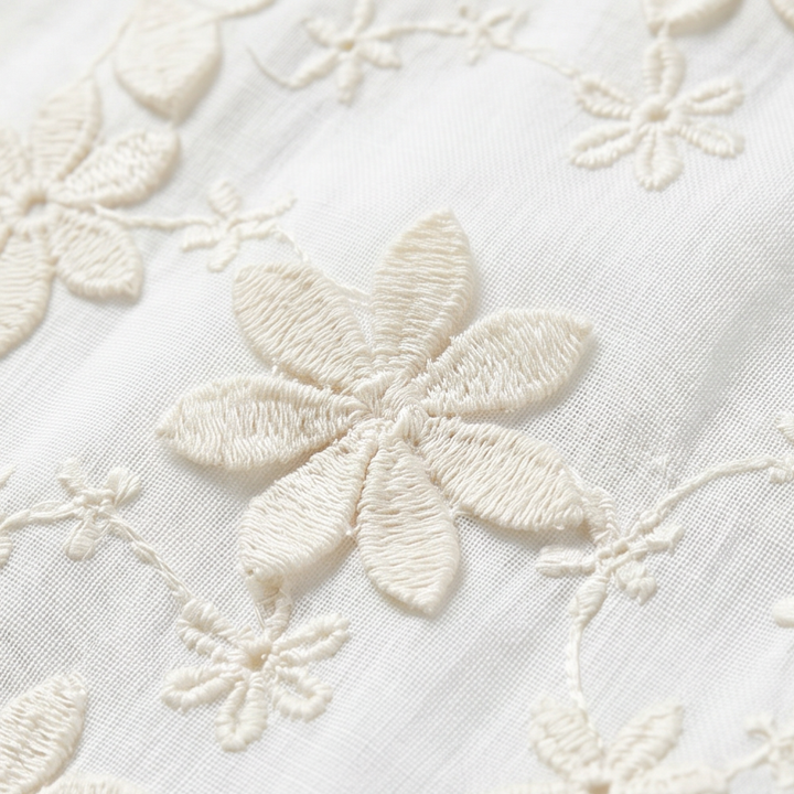 Floralé™ – Embroidered Floral Peplum Blouse