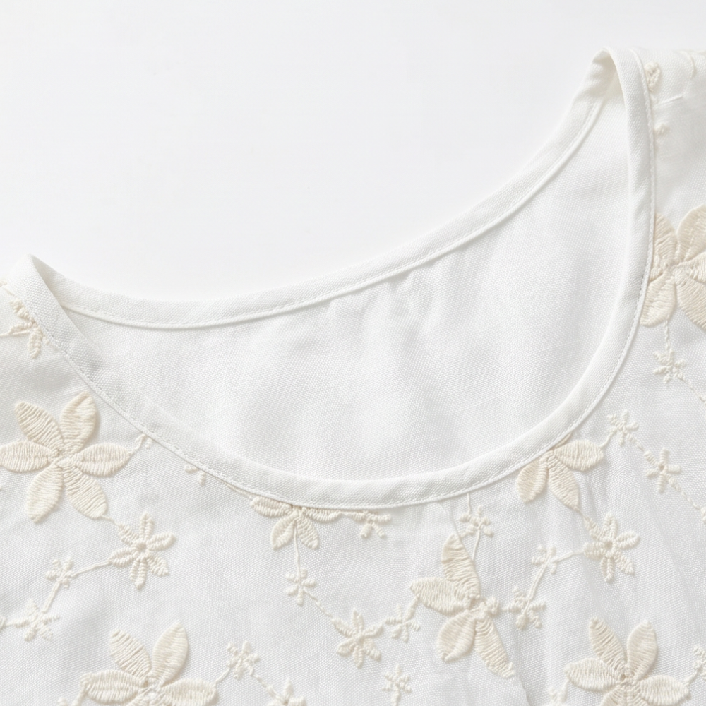 Floralé™ – Embroidered Floral Peplum Blouse