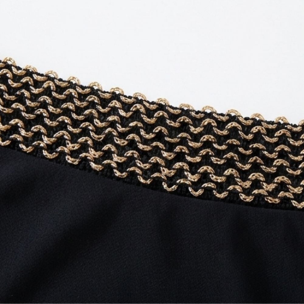 Solaia™ - Gold Trimmed Two Piece Halter Bikini