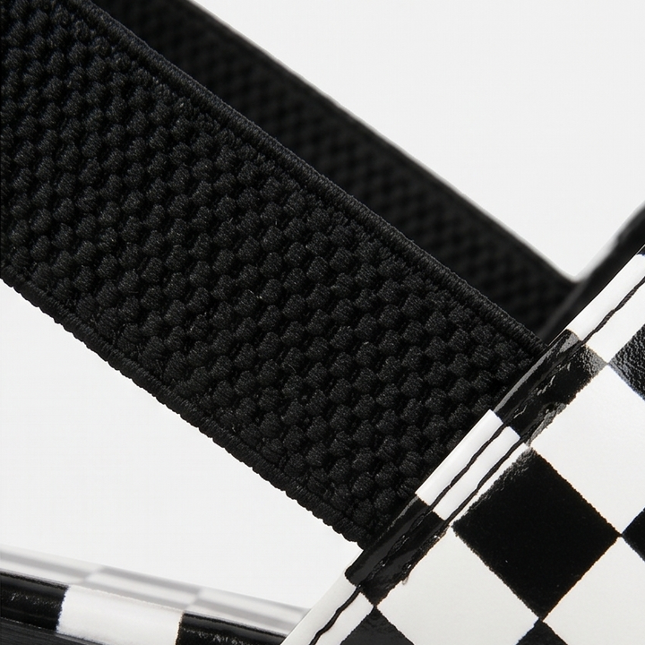 Livia™ Checkered Platform Wedge Sandals