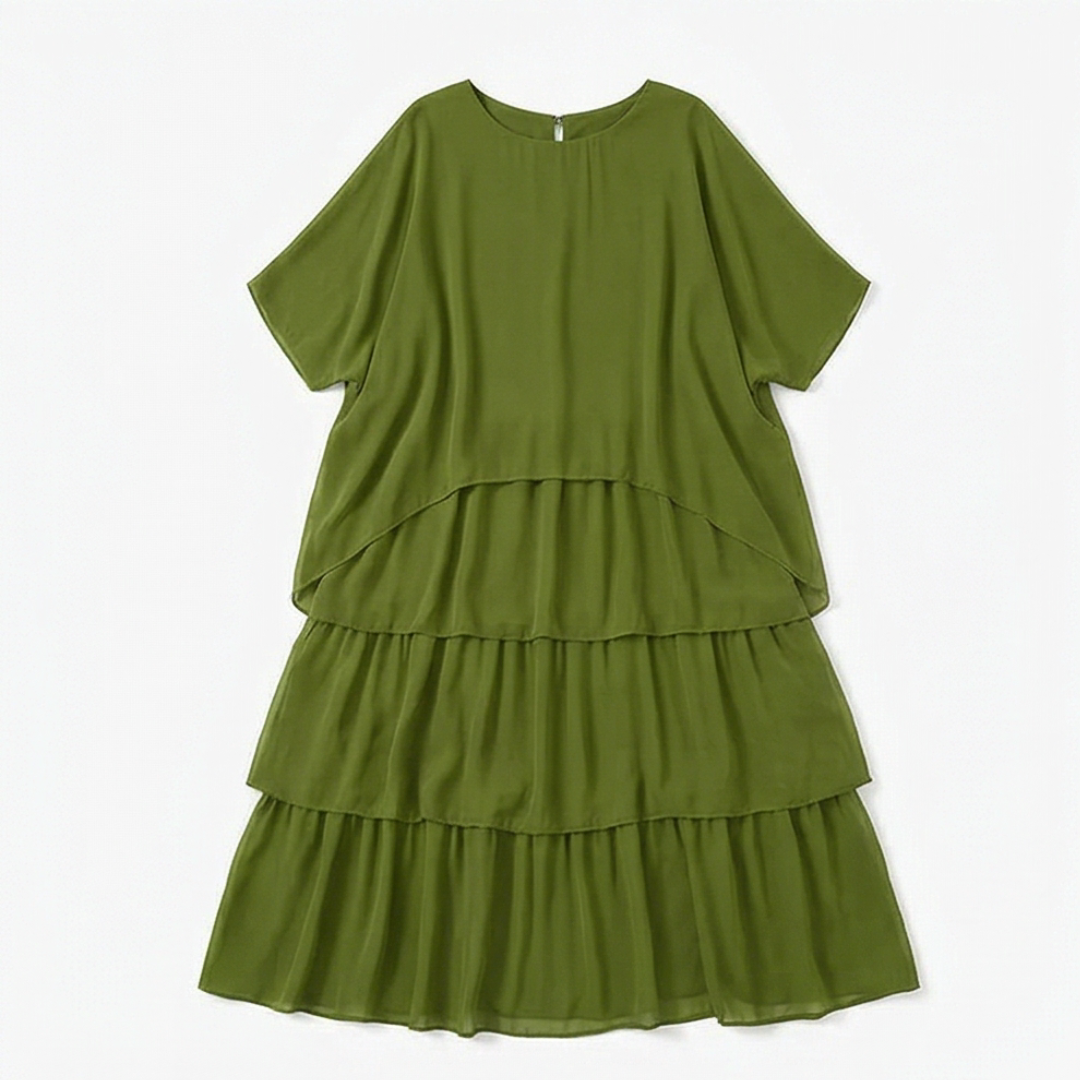 Velara™ – Flowing Tiered Chiffon Maxi Dress