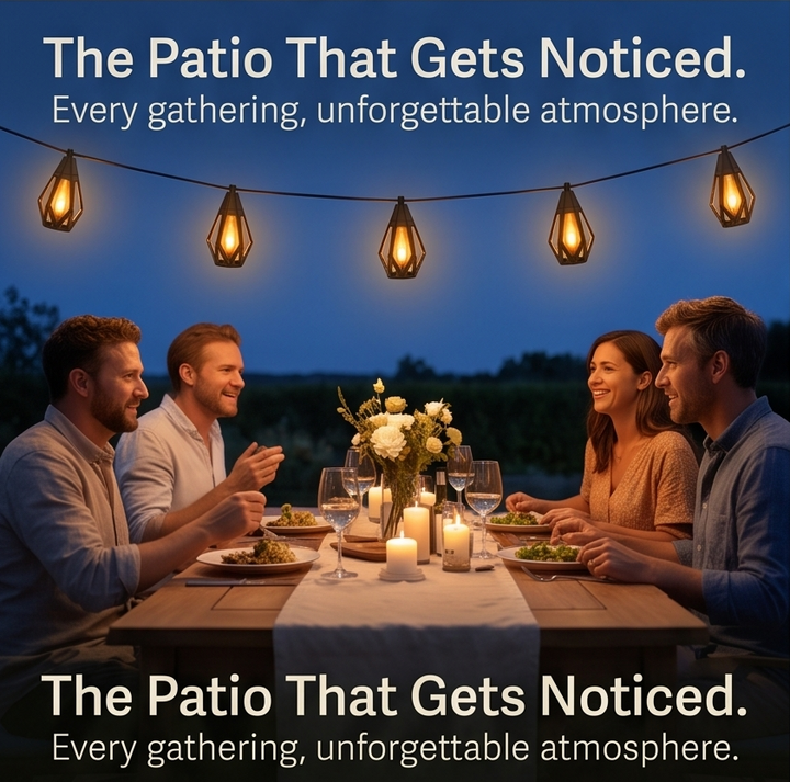 Lumara™ Solar Flame-Flicker Lantern String Lights