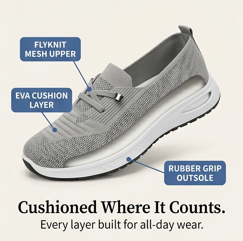 Strideflow™ – Lightweight Mesh Slip-On Sneakers