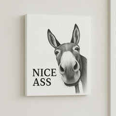 Gigglery™ – Funny Donkey Bathroom Wall Art