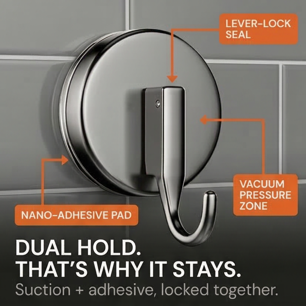 Holdlox™ – No Drill Wall Hooks for Smooth Surfaces
