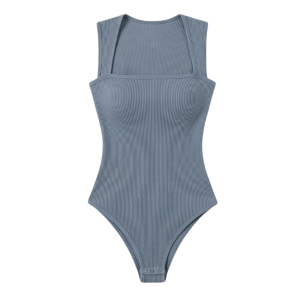 Snatella™  Snatched Square Neck Bodysuit for Everyday Layering