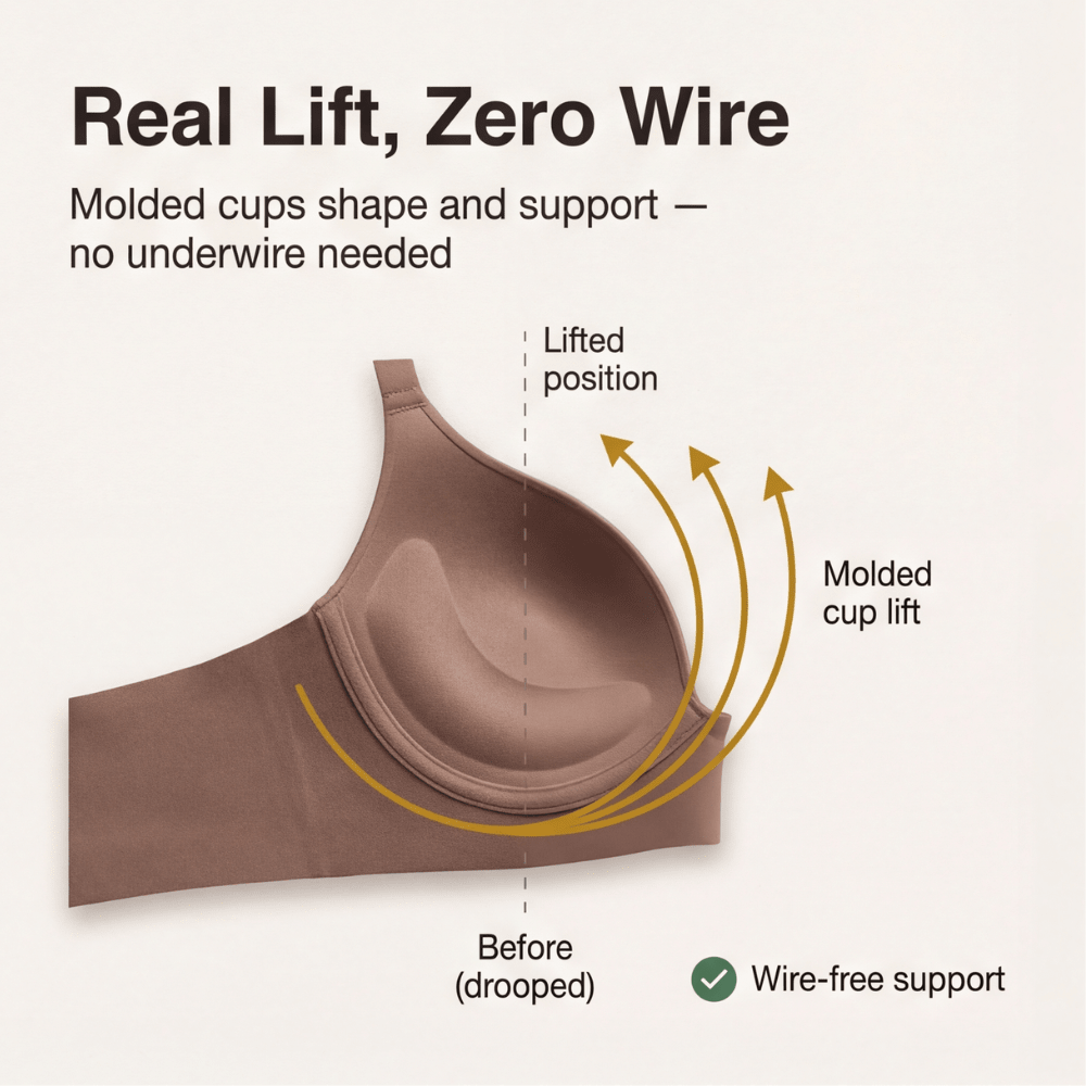 Veluna™ – Seamless Deep V Wireless Lift Bra
