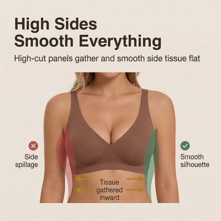 Veluna™ – Seamless Deep V Wireless Lift Bra