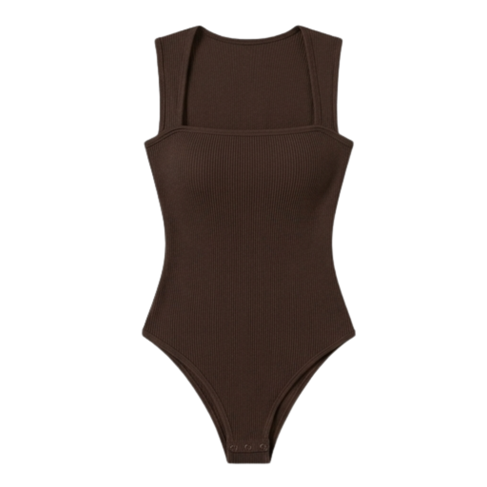 Snatella™  Snatched Square Neck Bodysuit for Everyday Layering