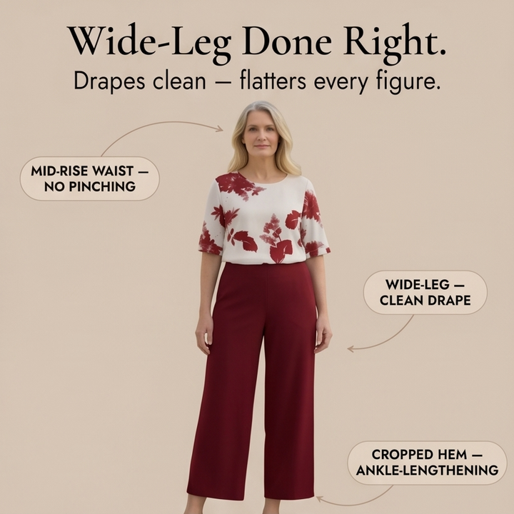Avery™ Floral Top & Wide-Leg Pants Set