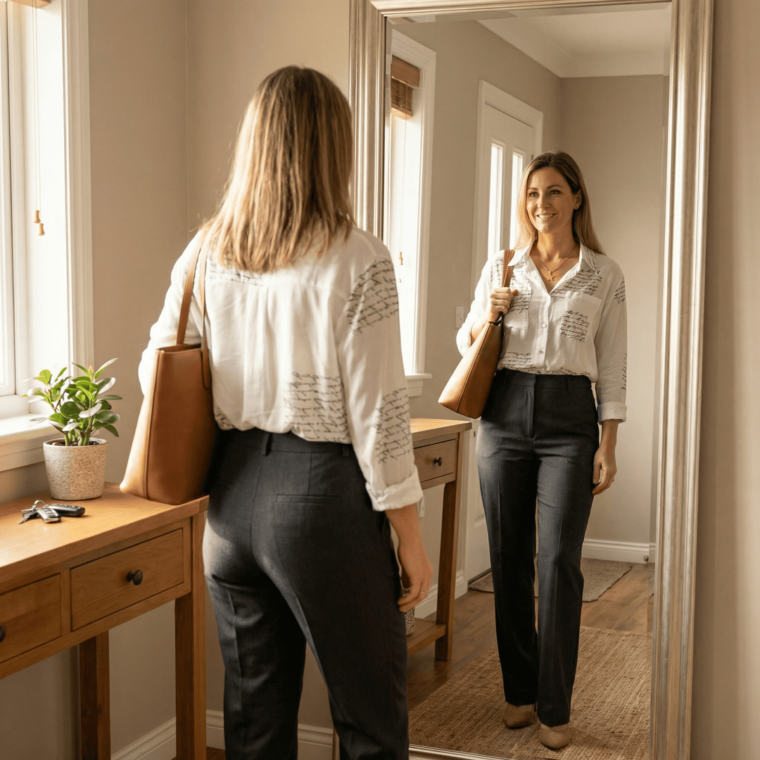 Letterelle™ – Handwritten Script Viscose Blouse