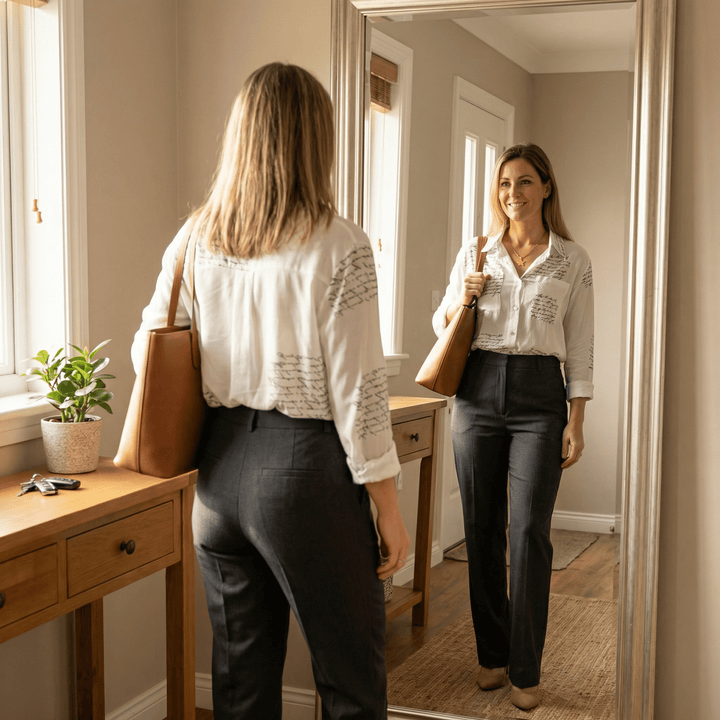 Letterelle™ – Handwritten Script Viscose Blouse