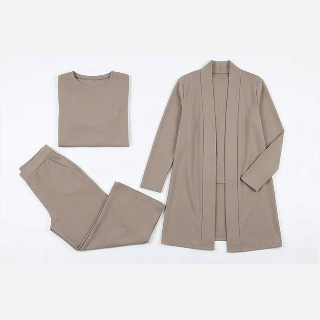 Vivara™ – Three Piece Matching Set with Longline Cardigan