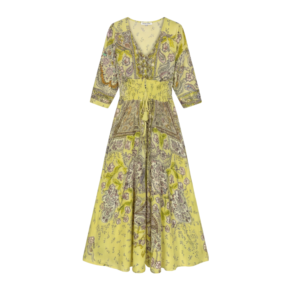 Floressa™ Flowy Floral V Neck Maxi Dress