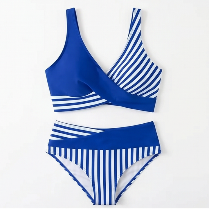 Marivelle™ – Wrap-Front High-Waisted Bikini