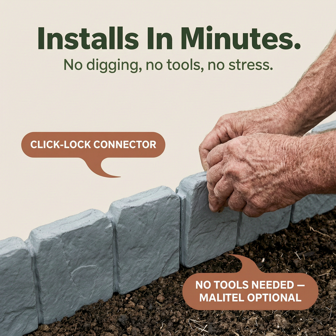 Stoneborder™ Faux Stone Garden Edging