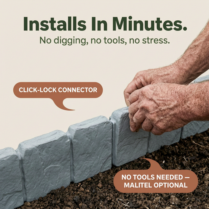 Stoneborder™ Faux Stone Garden Edging