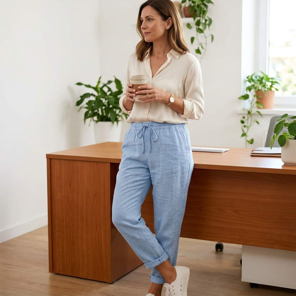 Lunara™ – Lightweight Linen Look Summer Pants