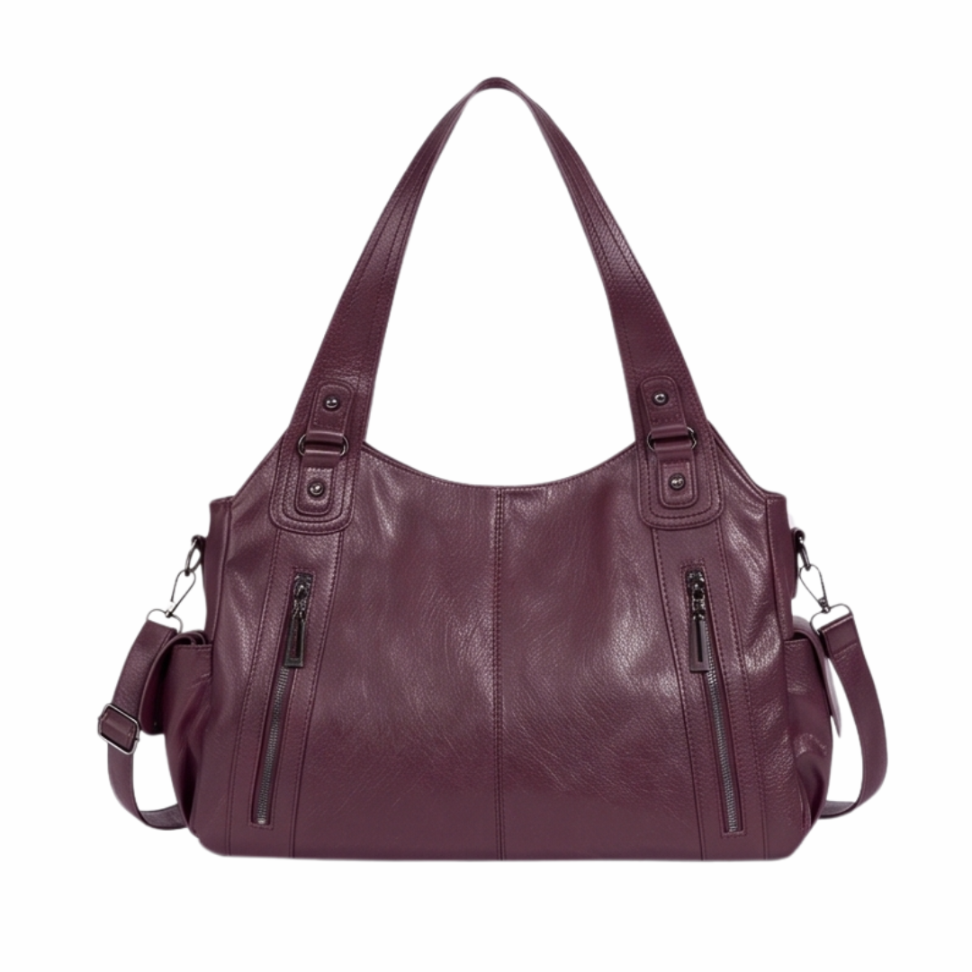 Noirvere™ — Slouchy Vegan Leather City Tote