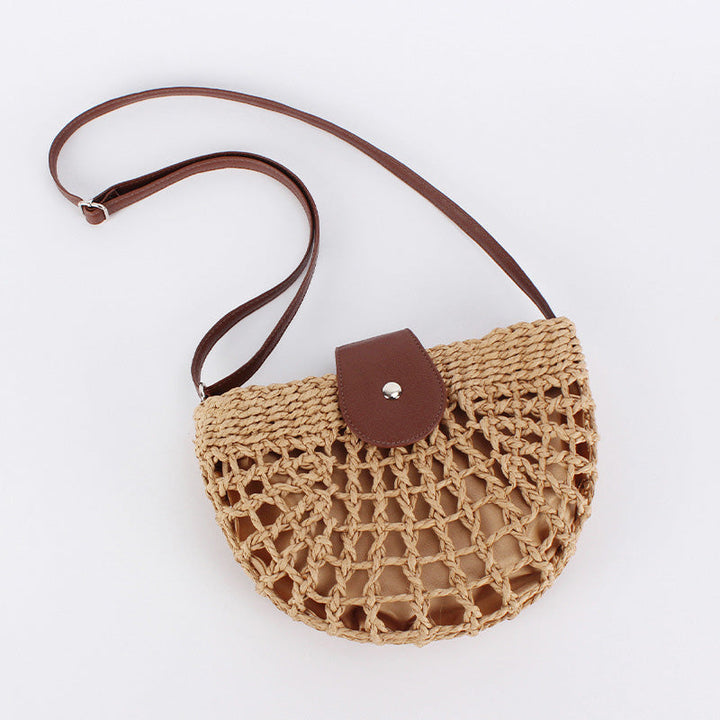 Boheme™ - Woven Straw Crossbody Bag for Effortless Summer Style