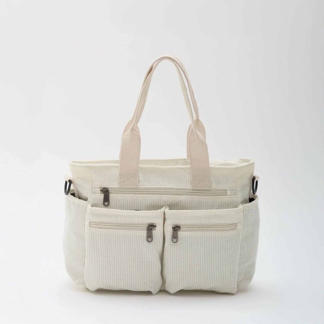 Lunavia™ - Corduroy Utility Tote with 6 Pockets
