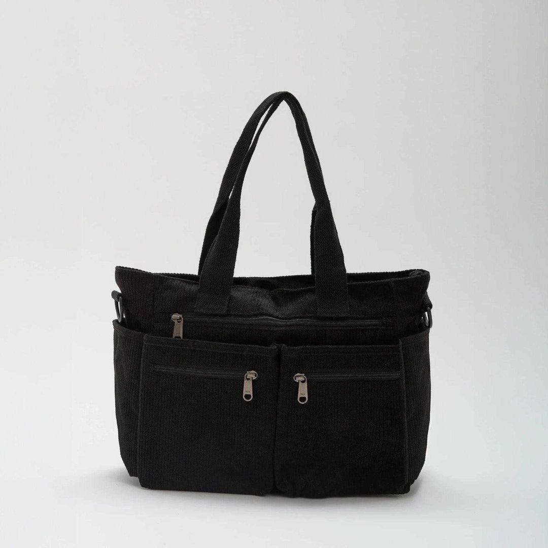 Lunavia™ - Corduroy Utility Tote with 6 Pockets