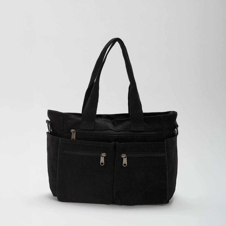 Lunavia™ - Corduroy Utility Tote with 6 Pockets