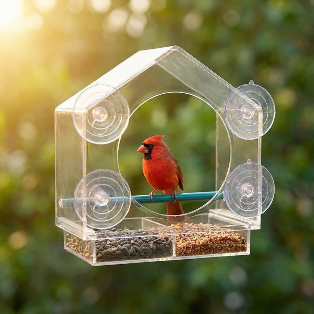 Birdvue™ – Crystal Clear Window Bird Feeder