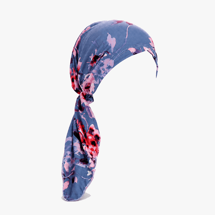 Florenza – Pre-Tied Floral Head Scarf Turban, Soft Elastic, 6 Prints