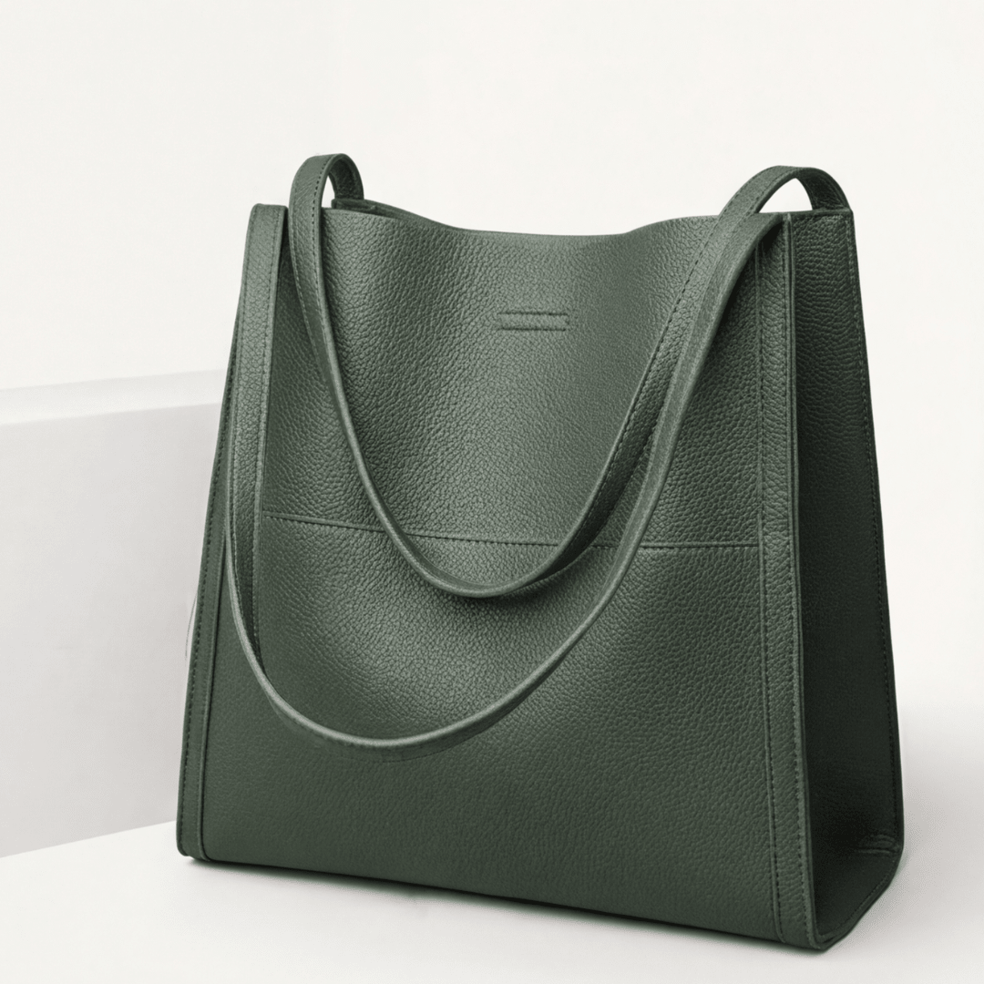 Solenne™ Soft Leather Shoulder Tote