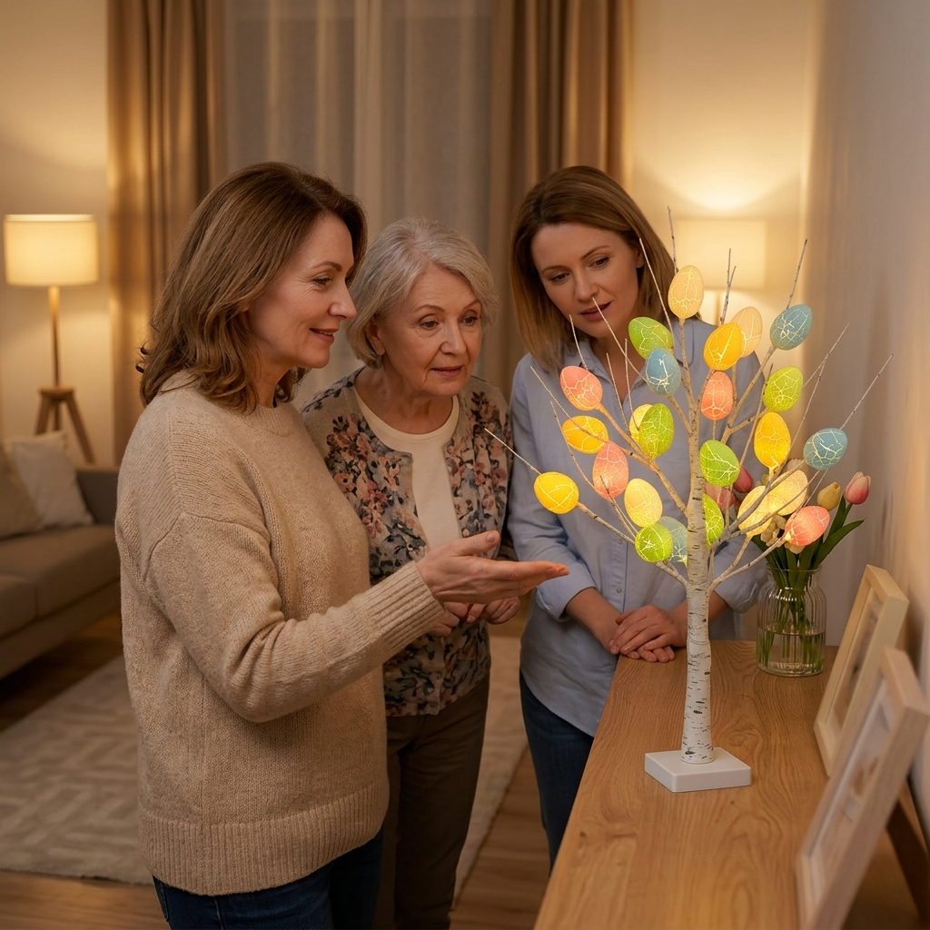 Bloomglow™ – Tabletop Easter Tree with 24 Glowing Eggs