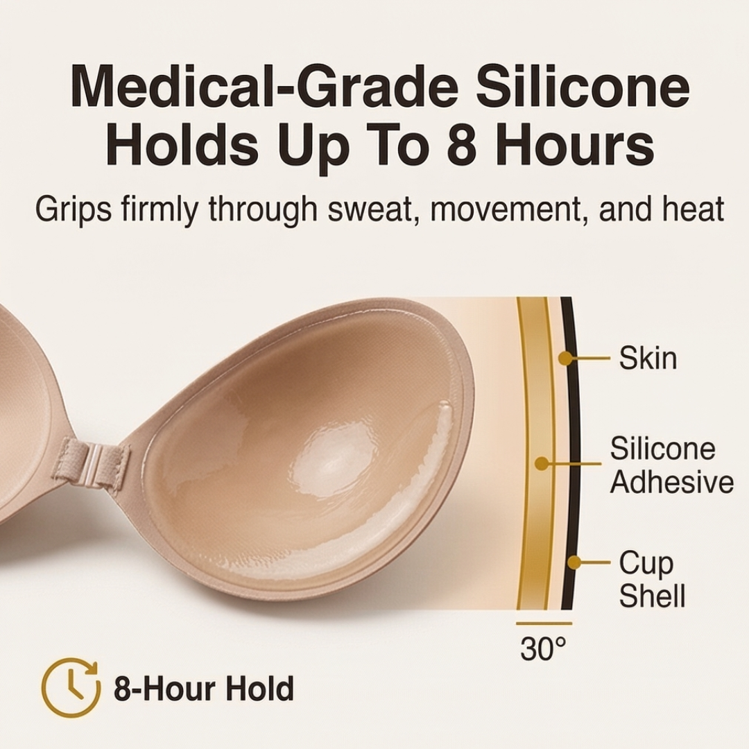 Liftara™ Invisible Adhesive Push Up Bra