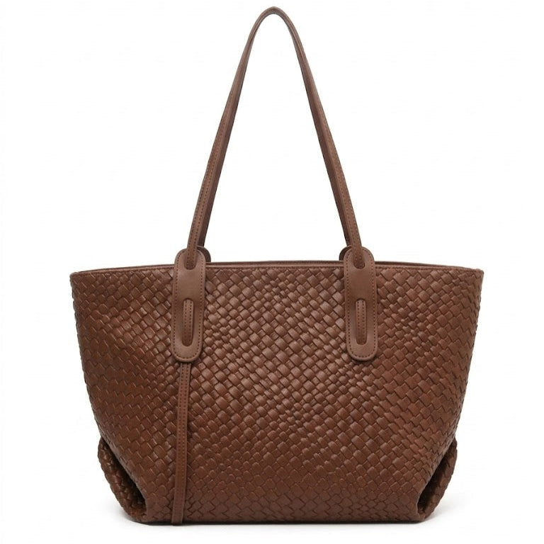 Ardenna™ – Woven Faux Leather Tote