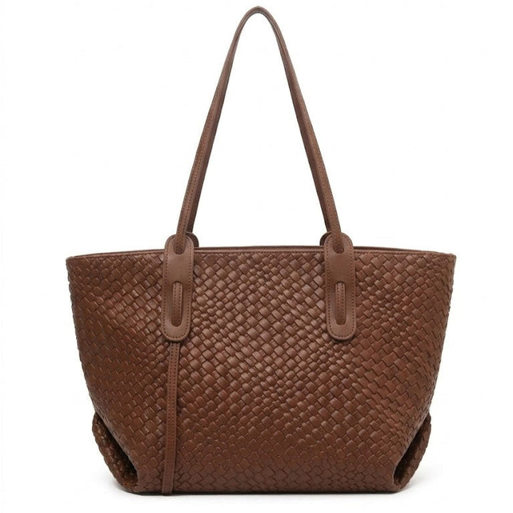 Ardenna™ – Woven Faux Leather Tote
