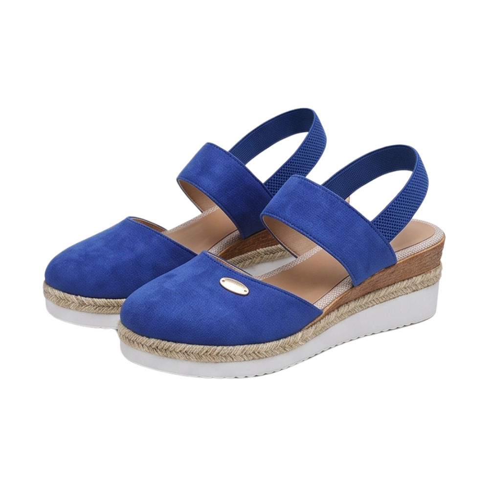 Stepwell™ – Cushioned Espadrille Wedge Sandals