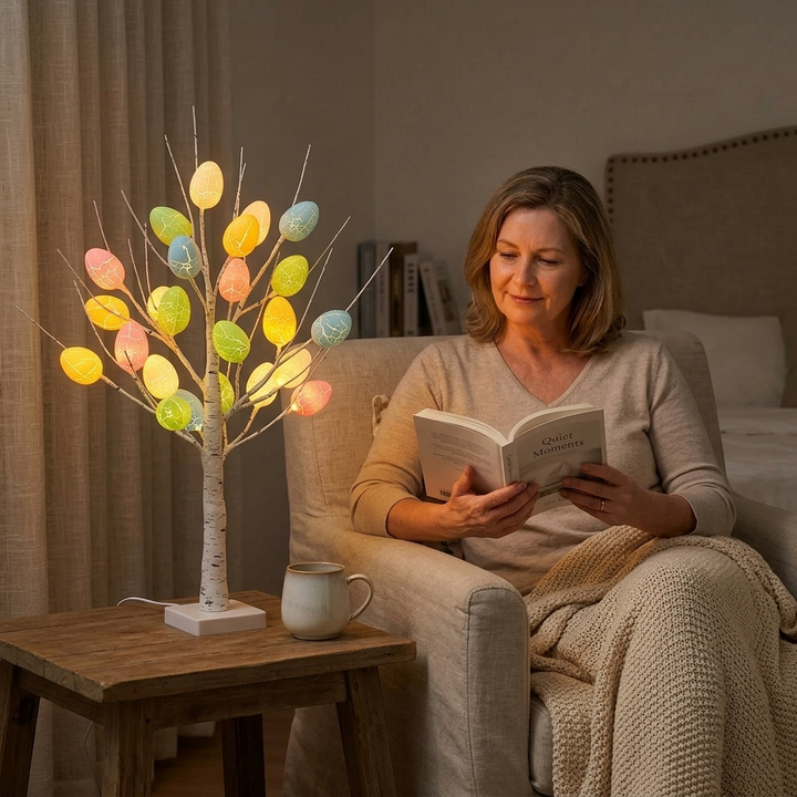 Bloomglow™ – Tabletop Easter Tree with 24 Glowing Eggs