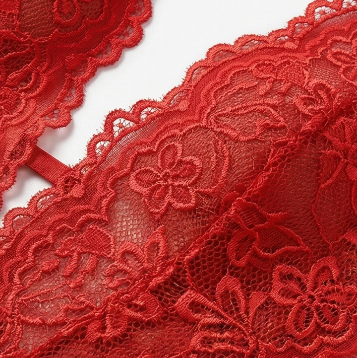 Velara™ – Floral Lace Teddy with Ruffle Hem