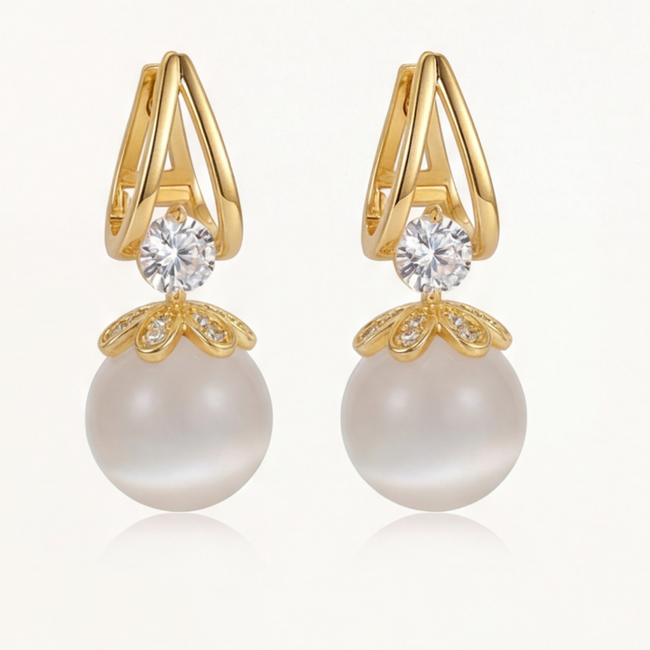 Florenza™ Sparkling Pearl Drop Earrings