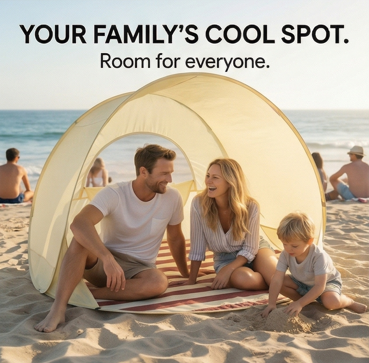Shadespring™ – Instant Pop Up Beach Tent