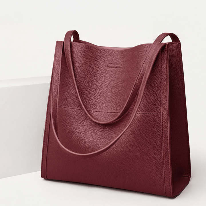 Solenne™ Soft Leather Shoulder Tote