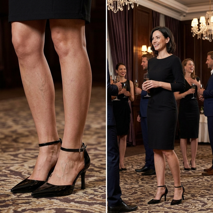 Lusoire™ – Glossy D'Orsay Stiletto Heels