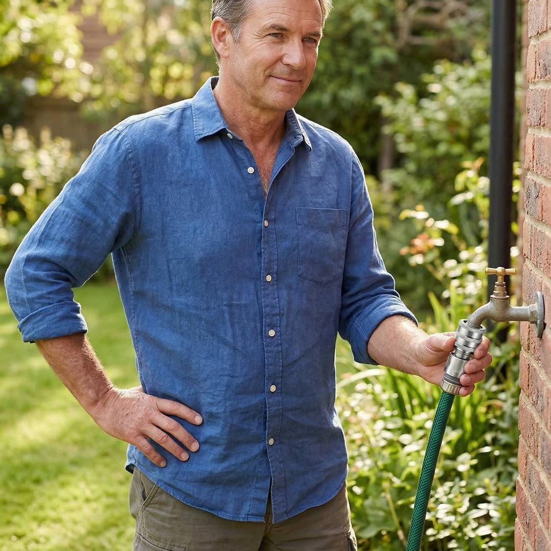 Flowsnap™ – Stainless Steel Garden Hose Quick Connect Set